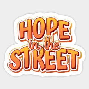 BTS Bangtan Jhope Hope in the street text typography | Morcaworks Sticker